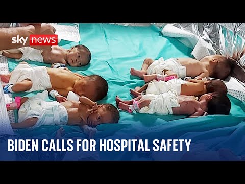 President Biden says Gaza's largest hospital 'must be protected' | Israel-Hamas war