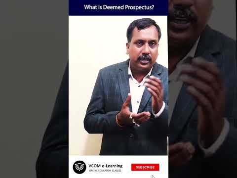 What is Deemed Prospectus? – #Shortvideo – #companyact2013 – #gk #BishalSingh – Video@29