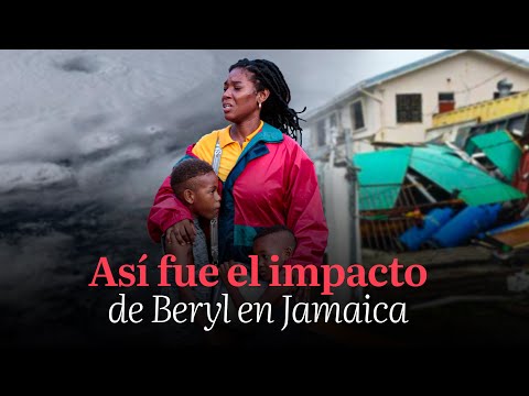 Así fue el impacto de Beryl en Jamaica