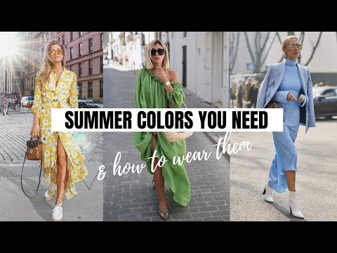 Video: Summer's Most Flattering New Colors | 2021 Fashion Trends
