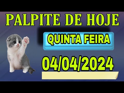 PALPITE DO NETO 04/04/2024