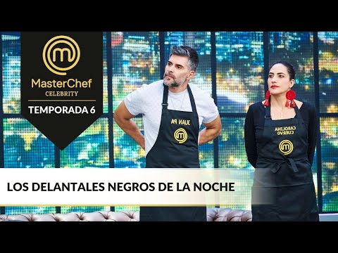 Juan Pablo y Carolina se llevan los delantales negros del reto creativo | MasterChef Celebrity