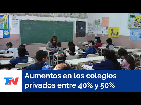 Aumentos en los colegios privados: las cuotas suben entre 40% y 50% en marzo