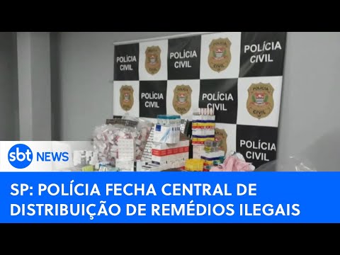 Polícia fecha central de distribuição de anabolizantes e remédios ilegais | #SBTNewsnaTV (18/01/23)