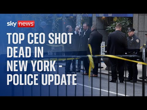 Watch live: New York police hunt gunman who shot dead healthcare executive Brian Thompson