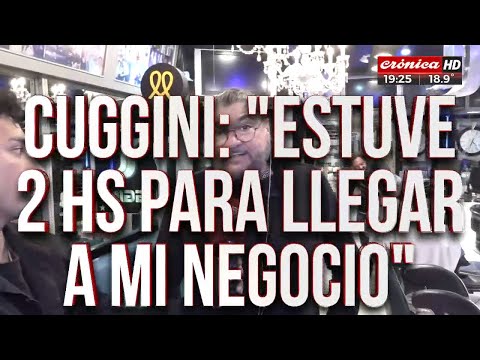 Fabio Cuggini: Te cortan la calle y es un día perdido