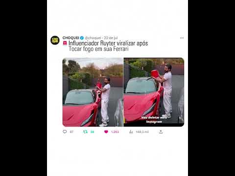 Fato aconteceu em sua casa numa mansão em Portugal 🇵🇹 #ruyterpoubel #ruyter