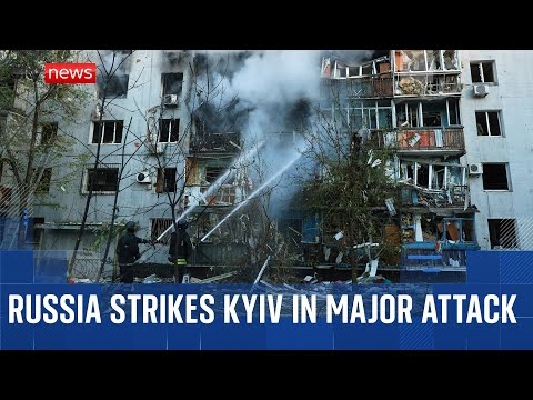 Russia unleashes a barrage of drones and missiles on Ukraine