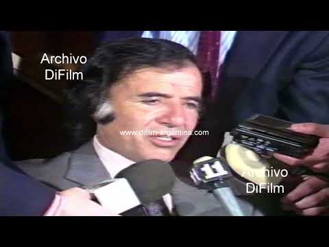 Carlos Menem hemos paralizado un proceso hiperinflacionario atroz 1989