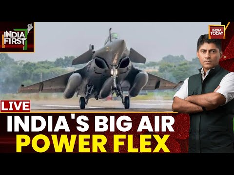 India First with Gaurav Sawant LIVE: Sukhois, Jaguars & Rafales Roar In IAF's Muscle Flex