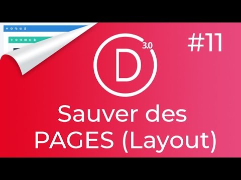 #DIVI 11 - Sauver les pages d