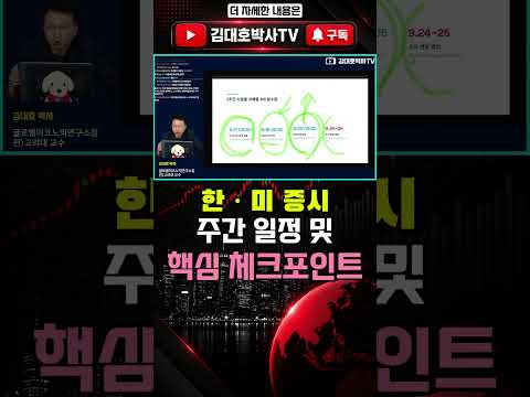 금리인상 폭탄 뉴욕증시-코스피 주간일정 및 <strong>핵심</strong> 체크포인트 #김대호박사