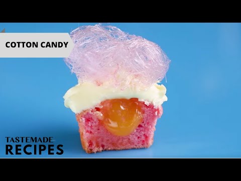 Handmade Pink Lemonade Cotton Candy Is the Best Cupcake Topping