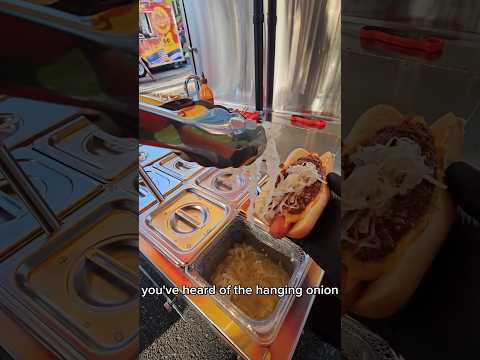 Have you heard of the hanging sauerkraut? #pov #fyp #food #hotdog #shorts