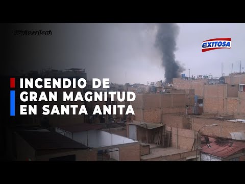 ??Santa Anita: Reportan incendio de gran magnitud en edificio