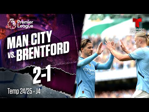 Highlights & Goles: Manchester City vs. Brentford 2-1 | Premier League | Telemundo Deportes