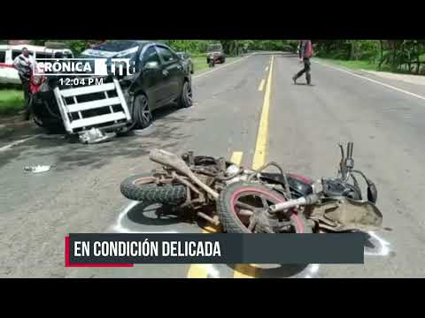 Chontales: Motociclistas resultan lesionados en accidente de tránsito - Nicaragua