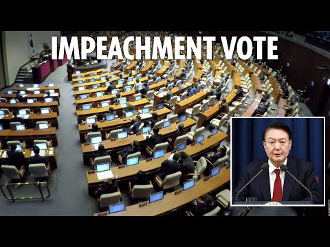 LIVE: South Korea MPs vote to impeach President over botched attempt to impose martial law