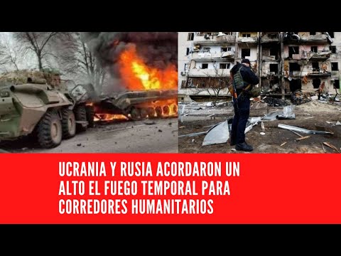 UCRANIA Y RUSIA ACORDARON UN ALTO EL FUEGO TEMPORAL PARA CORREDORES HUMANITARIOS
