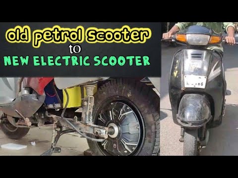 Old Activa Petrol Scooter Converted to New Electric Scooter | Retrofitting Basics
