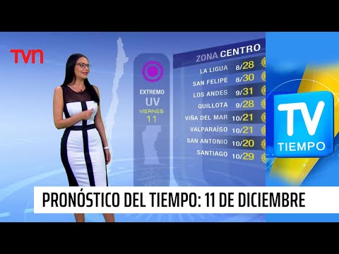 Pronóstico del tiempo: Viernes 11 de diciembre | TV Tiempo