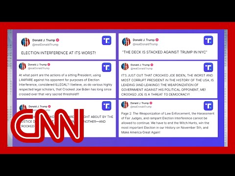 See what Trump is posting on social media before his criminal trial begins