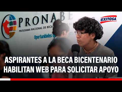 🔴🔵 Aspirantes a la Beca Bicentenario habilitan web para solicitar apoyo al Congreso