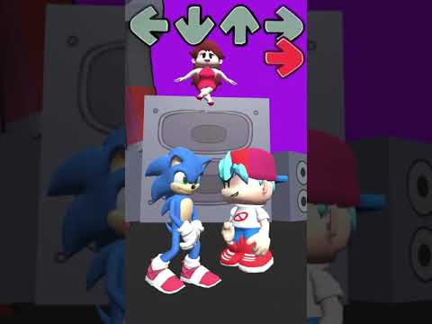 Boyfriend VS Sonic FNF monster dance