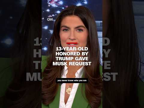 13-year-old honored by Trump gave Musk request