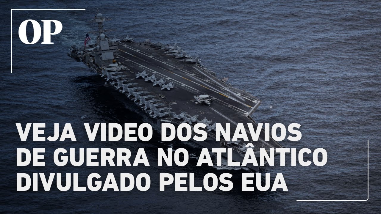 Confira imagens de navios de guerra e veículos anfíbios americanos em operação no Oceano Atlântico