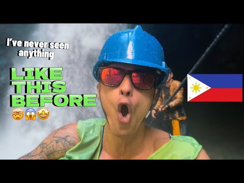 PAGSANJAN FALLS. I'VE NEVER SEEN ANYTHING LIKE THIS BEFORE. PHILIPPINES
