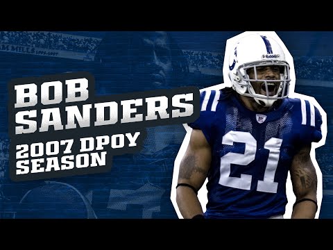 The Hitman's DPOY Season | Bob Sanders 2007 Highlights (NFL Throwback) video clip