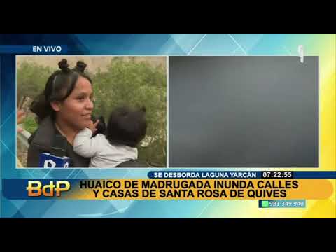 Santa Rosa de Quives: vecinos en alerta tras desborde de la laguna Yarcan