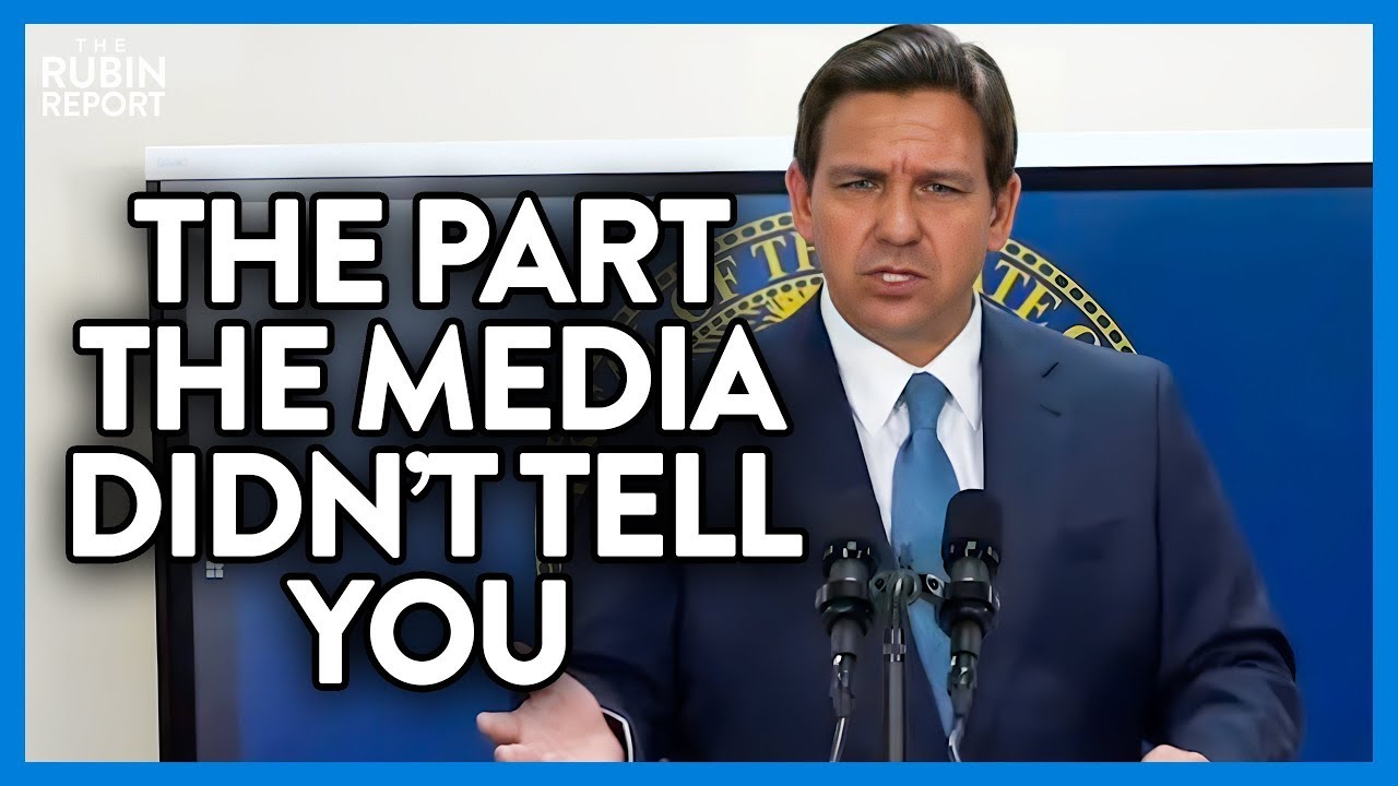 Media IGNORES Facts to Smear DeSantis, His Response Is PEREFECT  @RubinReport
