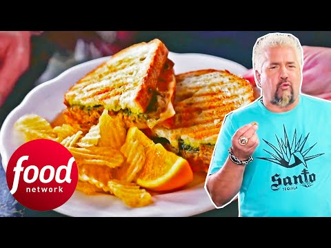 Guy Visits "Culinary Oasis" Serving DYNAMITE Meatloaf Panini Sandwiches | Diners Drive-Ins & Dives