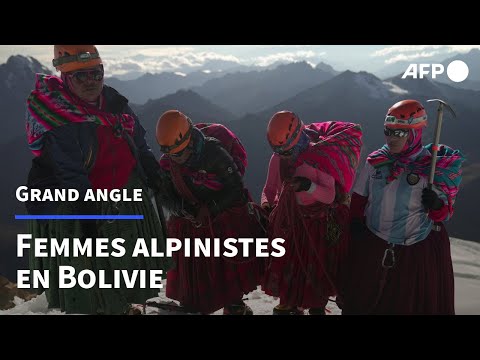 L'ascension de 6000 mètres des cholitas boliviennes | AFP