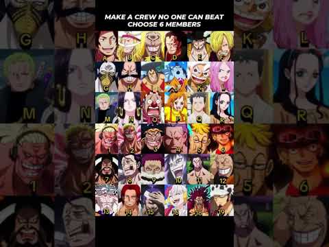 Make a crew no one can beat ☠️ choose 6 member #onepiece #crew #pirate #makeacrewaccordingtoyourname