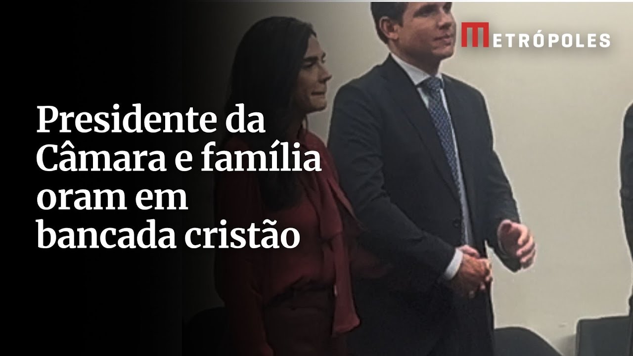 Hugo Motta e esposa participam de grupo de oração na Câmara