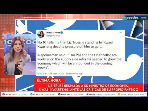 Última hora: Liz Truss respalda a su ministro de economía ante las críticas del partido