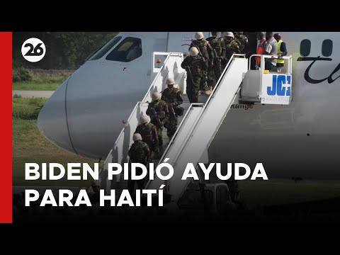 Biden pidió que más países ayuden a Haití tras la llegada de 400 policías de Kenia