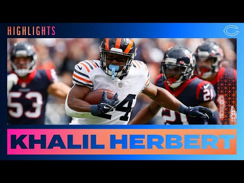 Khalil Herbert's best plays in 169-yard game | Week 3 video clip