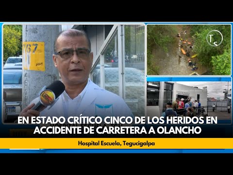 En estado crítico cinco de los heridos en accidente de carretera a Olancho