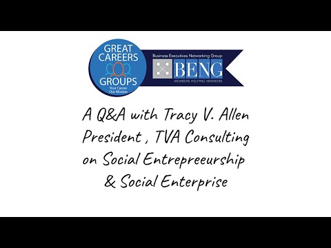 Tracy V. Allen on Social Enterprise and Social Entrepreneurs