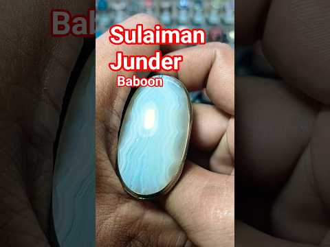 Sulaiman Junjung derajat ginggang big jumbo babon, agate calcedon, full garis