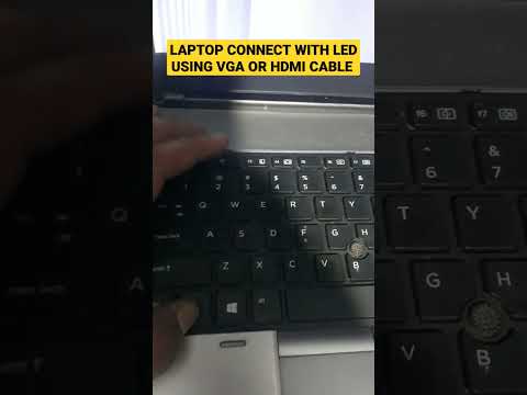 How To Connect Laptop With External LED Using VGA Or HDMI Cable