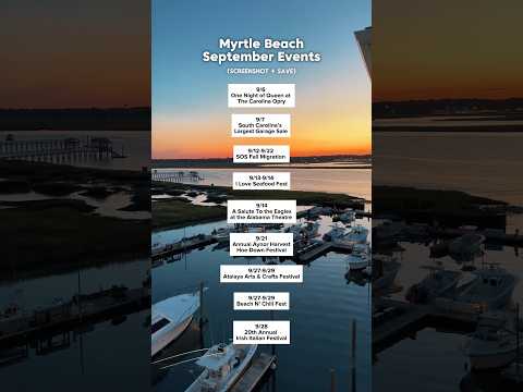 Don’t miss out on the top events happening this September in Myrtle
Beach! ✨