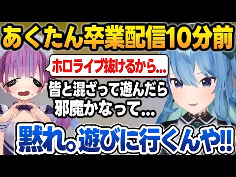 あくたんがいないホロライブが想像できなくてまだ実感がないすいちゃん【星街すいせい/湊あくあ/ホロライブ/切り抜き】