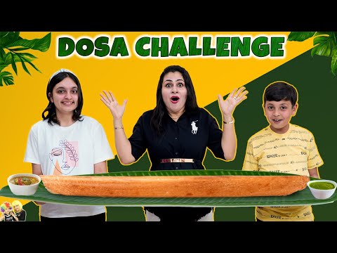 DOSA CHALLENGE | Weird Dosas | Comedy Family Eating Challenge | Aayu and Pihu Show