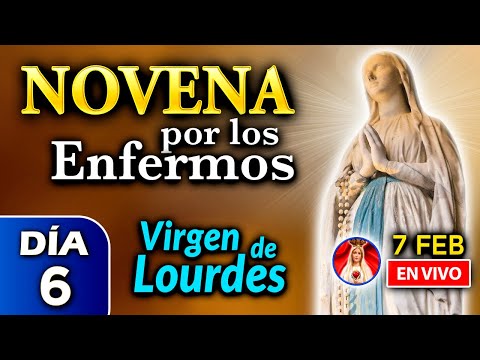NOVENA por los ENFERMOS, Rosario de HOY a la Virgen de Lourdes DÍA 6  - 7 feb 2023