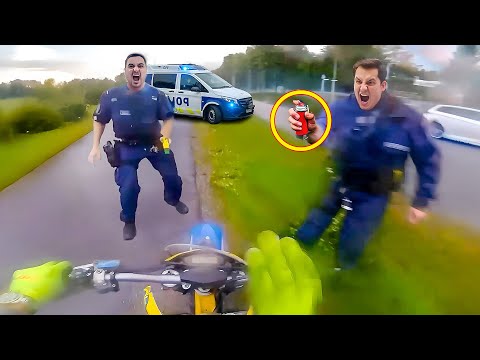 MOTORCYCLE POLICE CHASE | COPS vs BIKERS | ANGRY & COOL COPS 2024